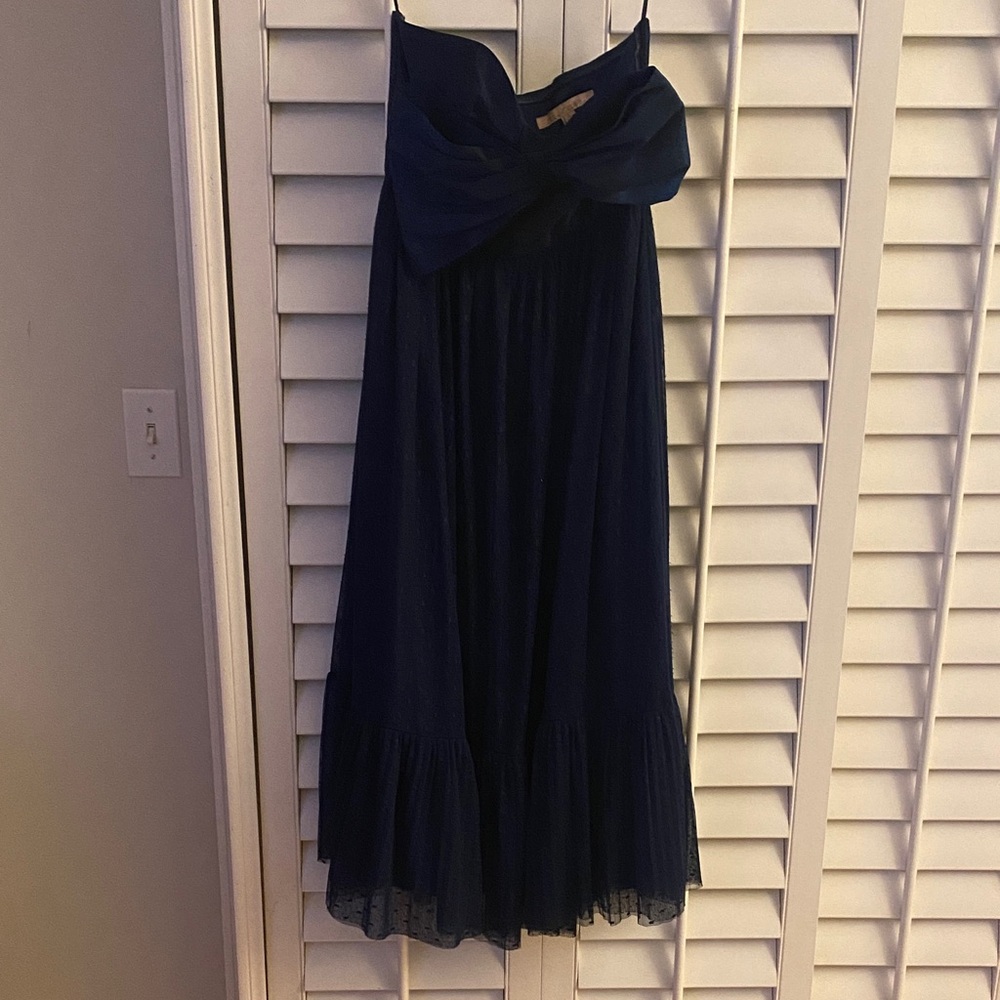 Anthropologie Hutch Strapless Bow Dress